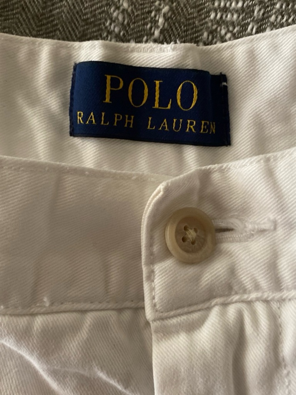 Polo by Ralph Lauren White Flat-Front Men’s Shorts size 33